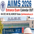 AIIMS 2026 Exam Calendar Released